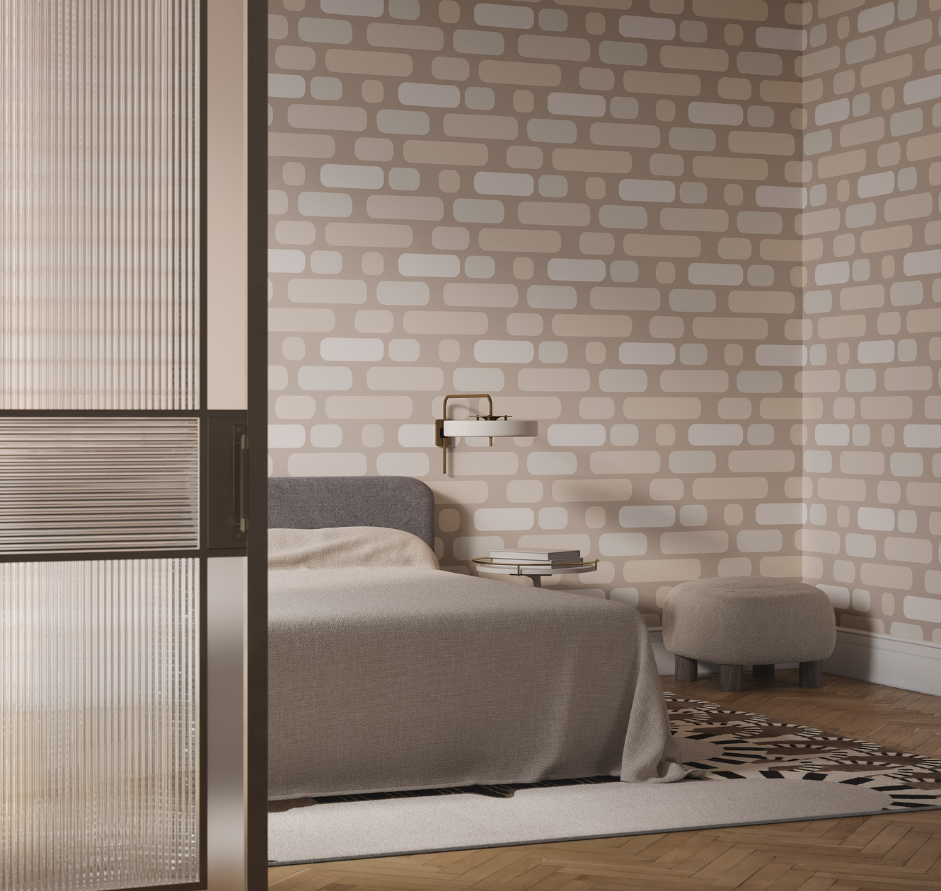 Обои Milassa Солярис Путеводитель по галактике SOL1 002 10,05×1 фото в интерьере